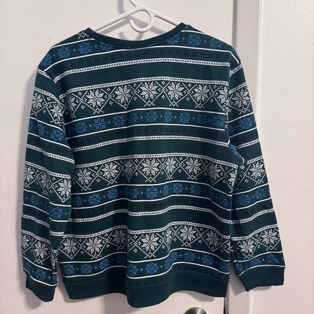 Karen Scott Sport Green Winter Snowflake Sweater - Picture 4 of 5